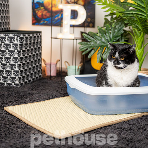 Pethouse Килимок під туалет для котів, кремовий