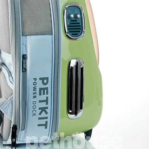 Petkit Рюкзак-переноска Breezy2 Smart Cat Carrier Green для кошек и собак весом до 8 кг, фото 4