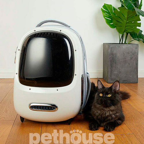 Petkit Рюкзак-переноска Breezy2 Smart Cat Carrier White для кошек и собак весом до 8 кг, фото 10