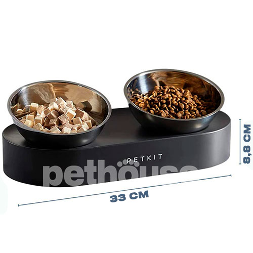 Petkit Подвійна годівниця Fresh Nano Metal Pet Cat Two Bowl Stand, фото 4