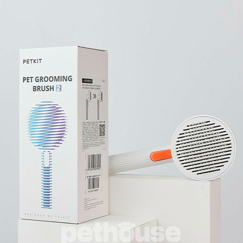 Petkit Щітка-пуходерка Pet Grooming Brush 2 для собак і котів, фото 4
