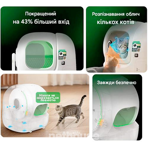 Petkit Автоматичний туалет Purobot Max Pro 2 with Camera Self-Cleaning Cat Litter Box для котів