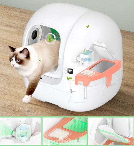 Petkit Автоматичний туалет Purobot Max Pro 2 with Camera Self-Cleaning Cat Litter Box для котів