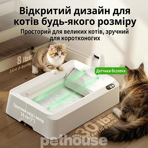 Petkit Автоматический туалет Purobot Crystal Duo с камерой для кошек