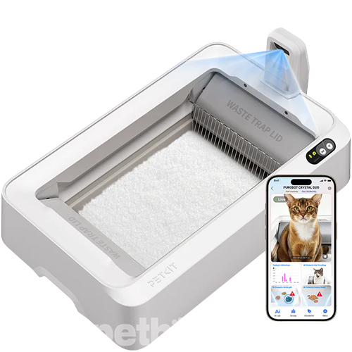 Petkit Автоматический туалет Purobot Crystal Duo с камерой для кошек