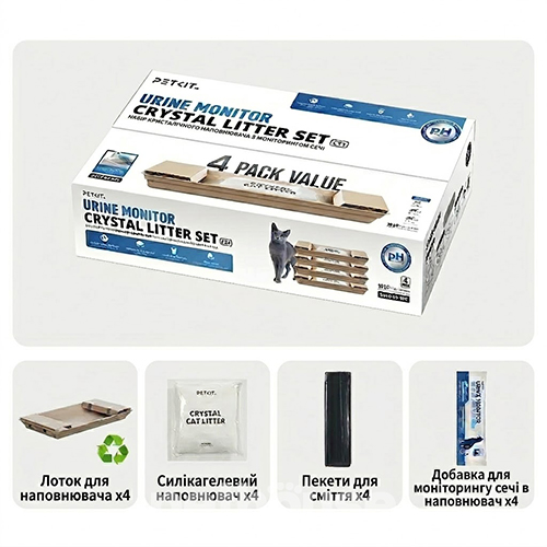 Petkit Crystal Litter Set Силікагелевий наповнювач для автоматичних туалетів Purobot Crystal Duo
