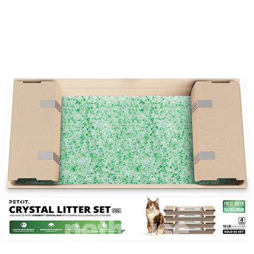 Petkit Crystal Litter Set Fresh Green Силікагелевий наповнювач для автоматичних туалетів Purobot Crystal Duo