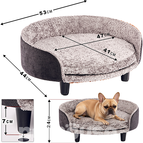 Pets Heaven Euphoria Софа Mia Black-Grey для собак і котів