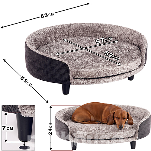 Pets Heaven Euphoria Софа Mia Black-Grey для собак і котів