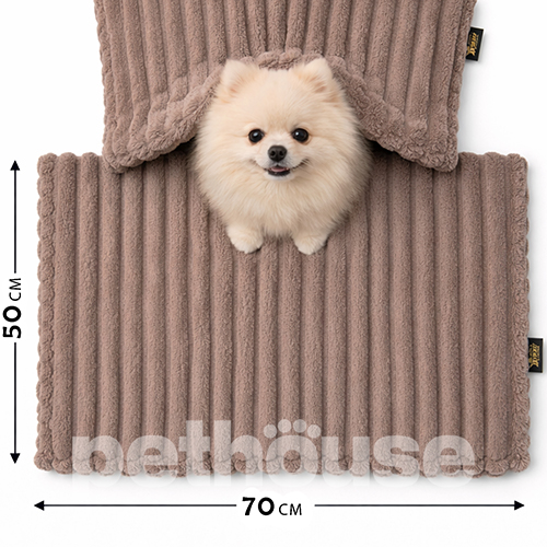 Pets Heaven Плюшевый плед Taupe для собак и кошек