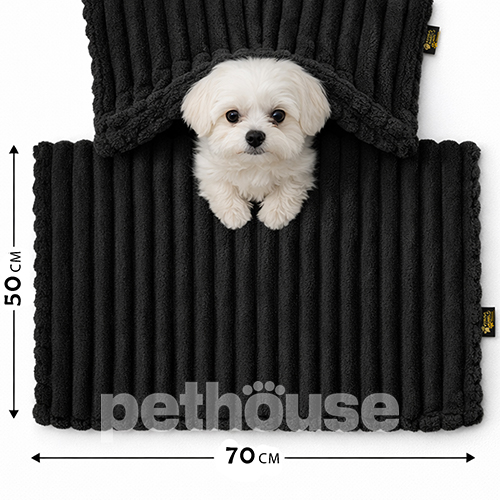 Pets Heaven Плюшевий плед Black собак і котів