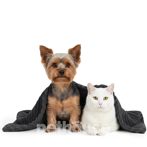 Pets Heaven Плюшевый плед Black для собак и кошек