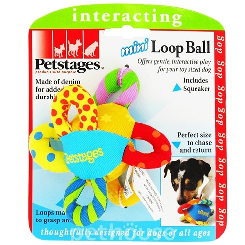 Petstages Mini loop ball - М'яч з петлями міні, фото 3