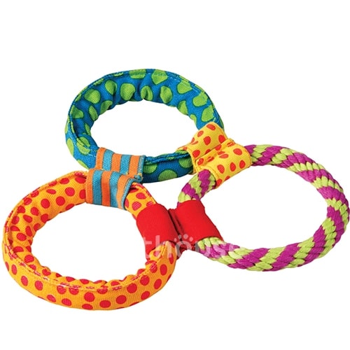 Petstages Healthy hoops - Три кільця текстильні