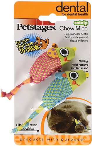 Petstages Catnip Chew Mice Мышки с кошачьей мятой, фото 3