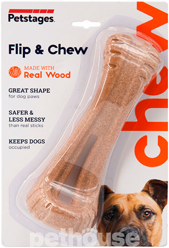 Petstages Dogwood Flip and Chew Bone Жевательная игрушка для собак, фото 3