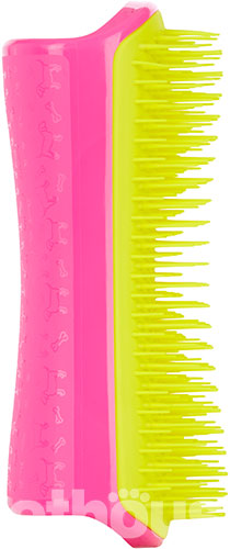 Pet Teezer Detangling & Grooming Pink Yellow Щітка для розплутування шерсті собак, фото 2