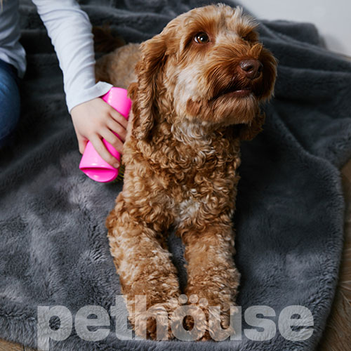 Pet Teezer Detangling & Grooming Pink Yellow Щітка для розплутування шерсті собак, фото 7