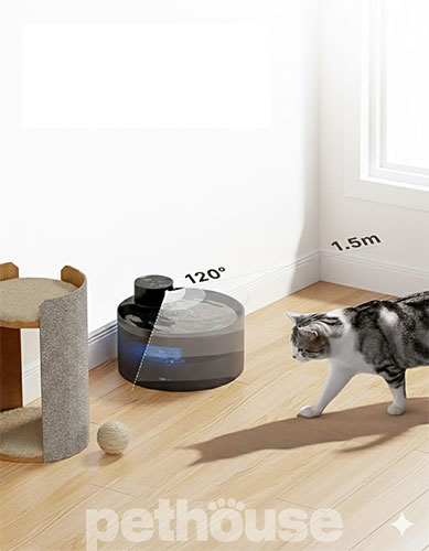 Petwant Автоматична бездротова поїлка PWL-005 з датчиком руху Petwant Автоматична бездротова поїлка PWL-005 з датчиком руху