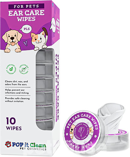 POP it Clean Ear Care Wipes Серветки для догляду за вухами котів і собак