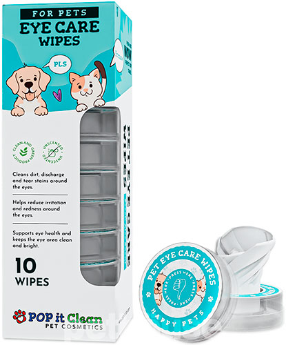 POP it Clean Eye Care Wipes Серветки для догляду за очима котів і собак