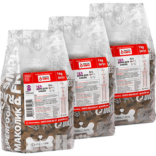 Practik Simple "Ягненок с суперфудами" для собак средних и крупных пород Practik Simple "Ягненок с суперфудами" для собак средних и крупных пород