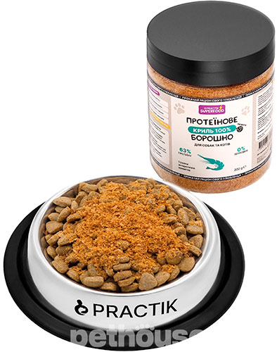 Practik SuperFood Протеиновая мука "Криль" для собак и кошек