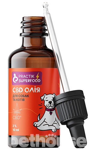Practik SuperFood CBD олія 2% для собак та котів