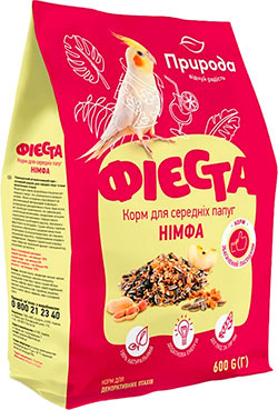 Природа Фиеста Корм "Нимфа" для средних попугаев