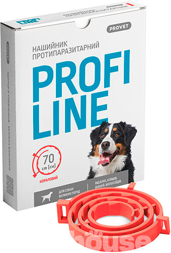 ProVET ПрофиЛайн ошейник от блох и клещей для собак, 70 см, фото 4