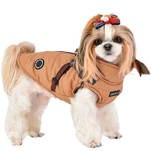 Puppia Жилет "Mountaineer II" для собак, бежевий