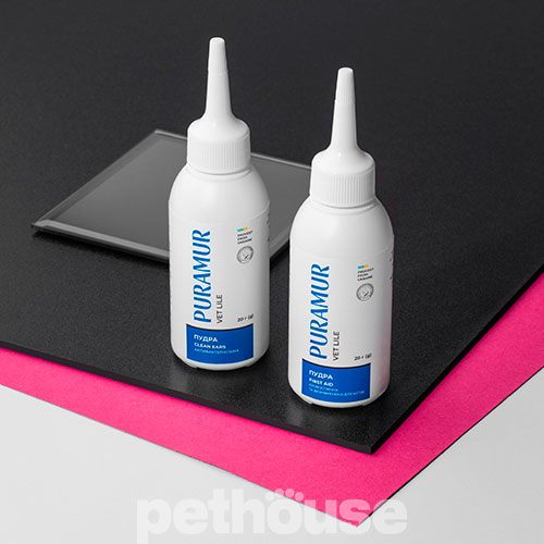 Puramur Vet Line First Aid Кровоспинна та дезінфікувальна пудра для кігтів котів і собак