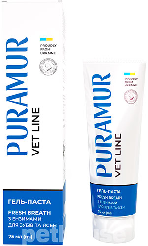 Puramur Vet Line Fresh Breath Гель-паста з ензимами для котів і собак