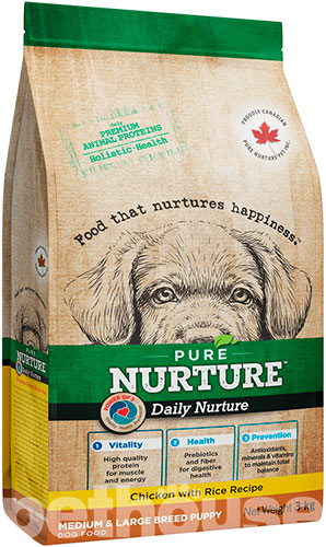 Pure Nurture Daily Chicken with Rice Puppies Medium & Large Breed