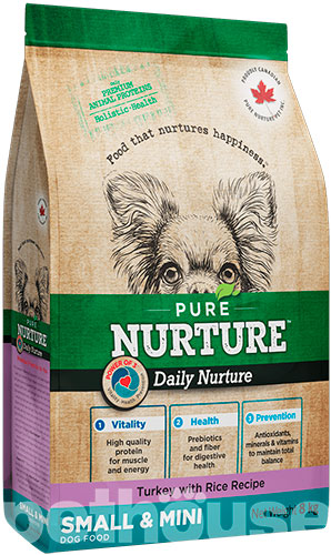 Pure Nurture Daily Turkey with Rice Small & Mini Dog Adult