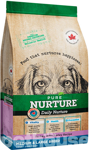 Pure Nurture Daily Turkey with Barley Medium & Large Dog Adult