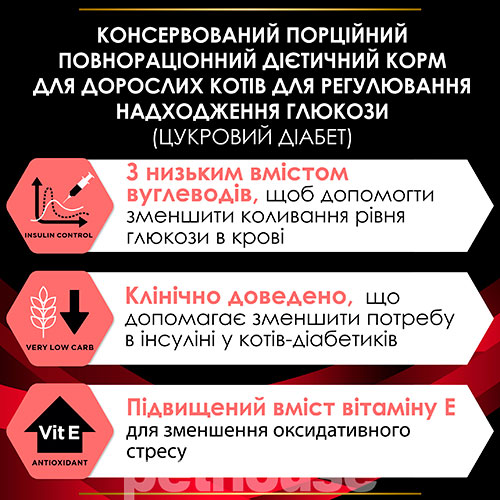 Purina Pro Plan VD DM St/Ox — Diabetes Management Feline (консерви)