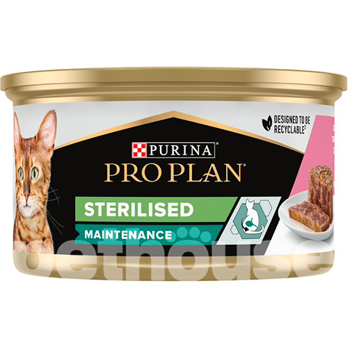 Purina Pro Plan Adult Sterilised Шматочки в паштеті з тунцем та лососем для стерилізованих котів, фото 2