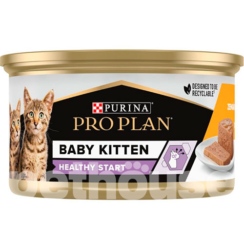 Purina Pro Plan Baby Kitten Healthy Start Нежный мусс с курицей для котят, фото 2