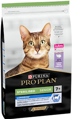 Purina Pro Plan Cat Sterilised Senior Longevis Turkey