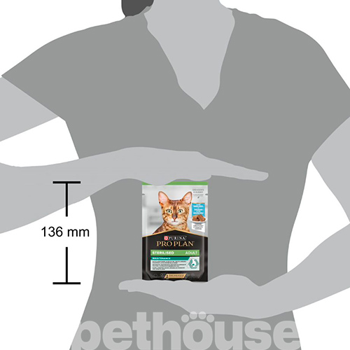 Purina Pro Plan Adult Sterilised Кусочки в паштете с треской для стерилизованных кошек, фото 6
