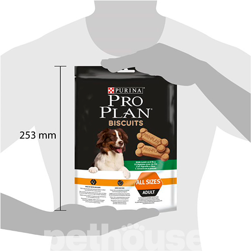 Purina Pro Plan Biscuits All Size Adult Lamb Ласощі для здоров'я зубів із ягням, фото 4