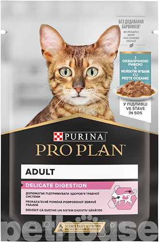 Purina Pro Plan Delicate Digestion Шматочки з рибою для котів із чутливим травленням