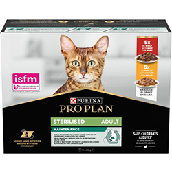 Purina Pro Plan Sterilised Набор влажного корма для стерилизованных кошек