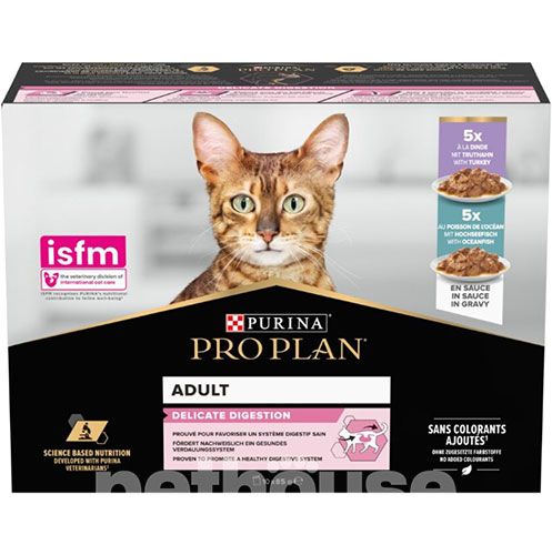 Purina Pro Plan Delicate Digestion Набор влажного корма для кошек с чувствительным пищеварением