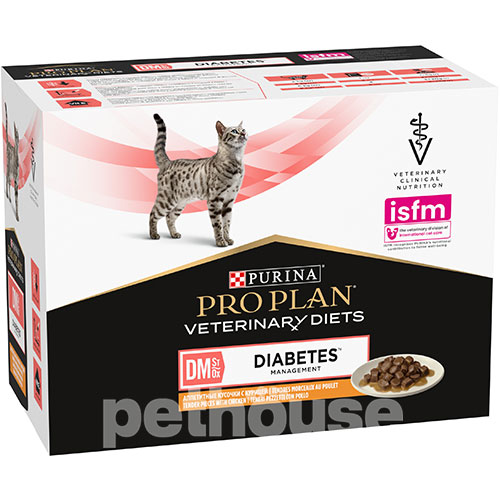 Purina Pro Plan VD DM St/Ox — Diabetes Managment Feline Кусочки с курицей для кошек