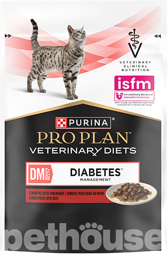 Purina Pro Plan VD DM St/Ox — Diabetes Managment Feline Кусочки с говядиной для кошек