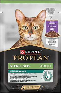 Purina Pro Plan Sterilised Кусочки с уткой для стерилизованных кошек