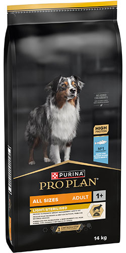 Purina Pro Plan Dog Adult All Size Light/Sterilised White Fish