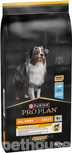 Purina Pro Plan Dog Adult All Size Light/Sterilised White Fish